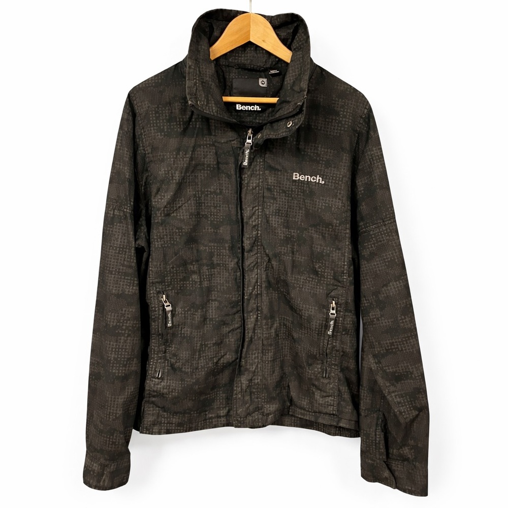 Bench Men's Camouflage Black Windbreaker